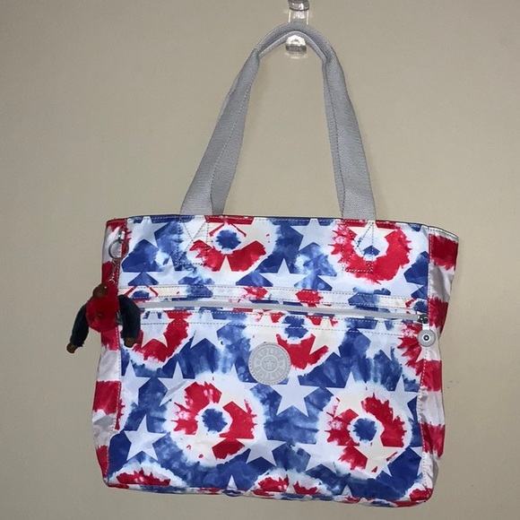 Kipling Bags Kipling Usa Flag Tie Dye Tote Bag Poshmark